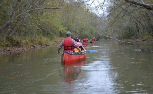 Kayaking down the Chattahoochee River