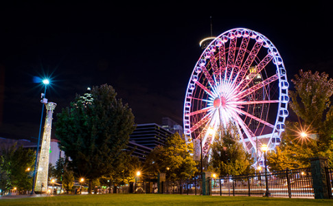 Skyview Ferris Wheel in downtown Atlanta