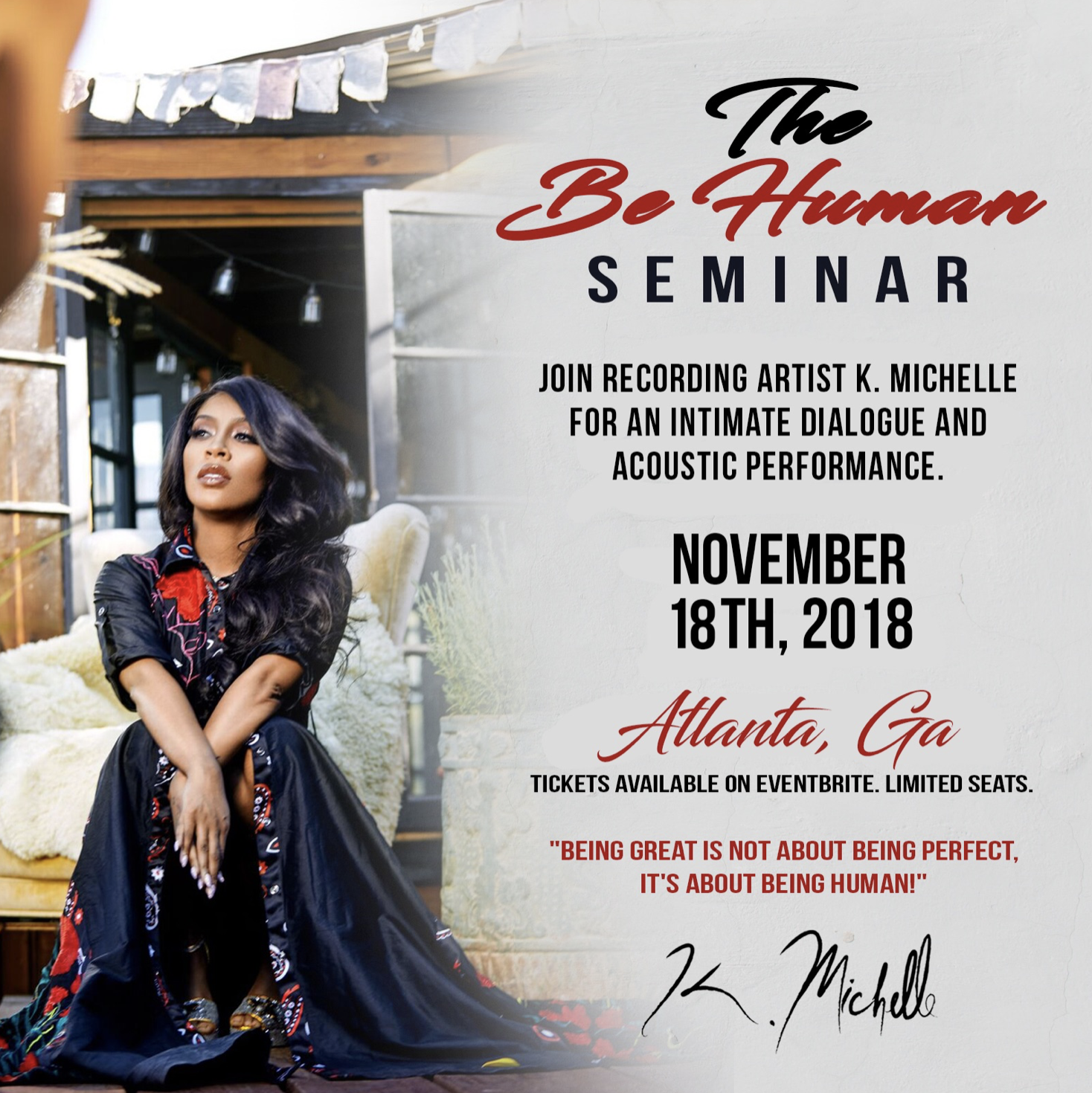 K. Michelle To Speak At Atlanta's 'Be Human' Seminar