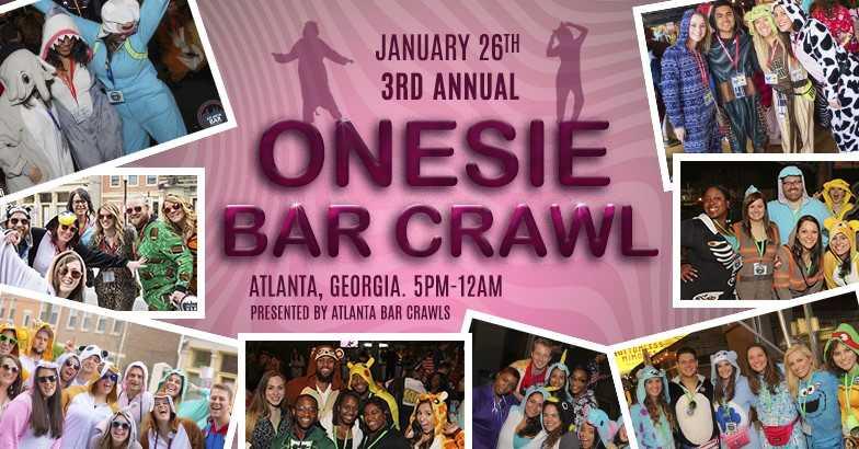 3rd Annual Onesie Bar Crawl: Atlanta In Buckhead