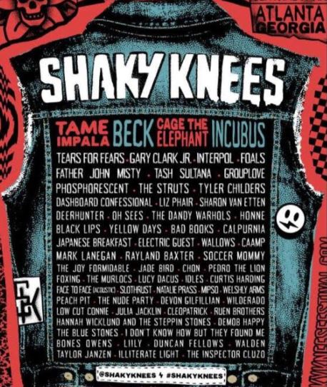 Shaky Knees Festival - Atlanta 2019 festival lineup