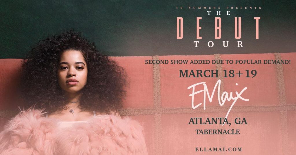 Ella Mai To Perform at The Tabernacle In Atlanta