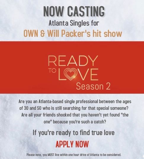Atlanta casting call: Ready to Love Season 2