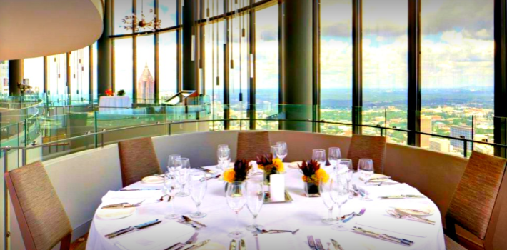 best downtown Atlanta restaurants Sun Dial - Most romantic restaurants in Atlanta