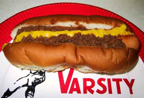 Foods Atlanta is known for - The Varsity, chili dog