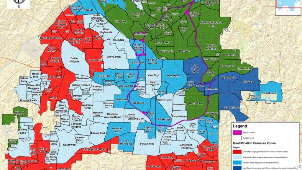 Atlanta's most gentrified neighborhoods