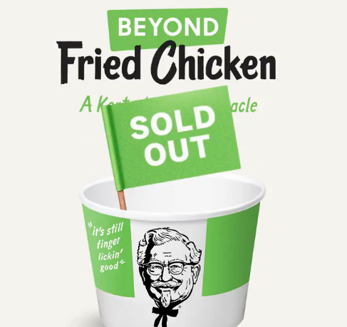 KFC beyond meat chicken sells out in Atlanta