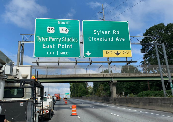 Terry Perry Studios Sign Goes Up On Atlanta Interstate