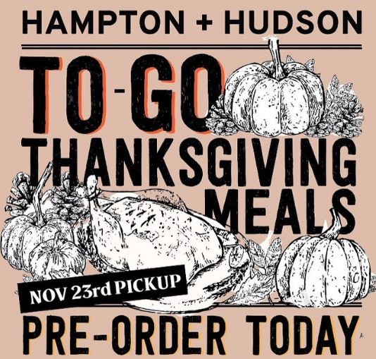 Hampton and Hudson Thanksgiving meal