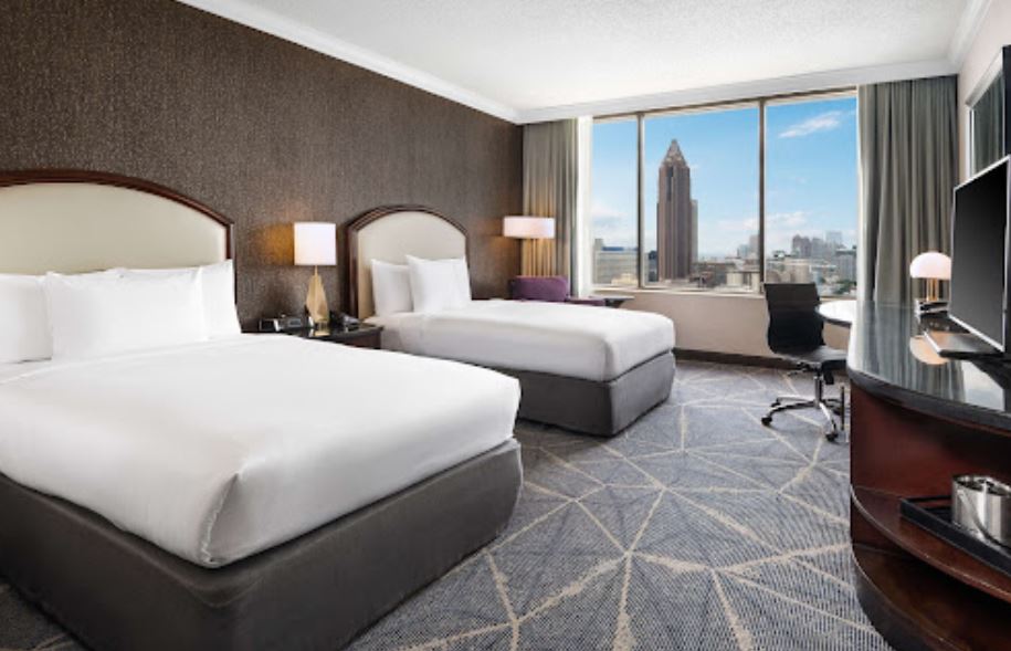 The Hilton in downtown Atlanta is one of the best hotels to stay in