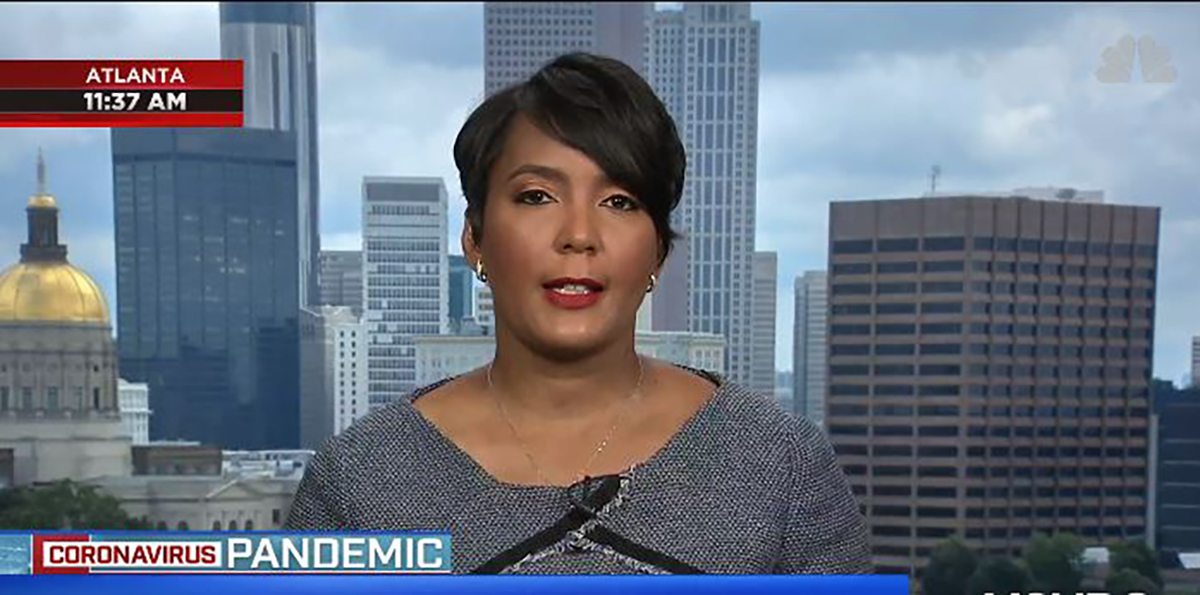 Keisha Lance Bottoms coronavirus pandemic response