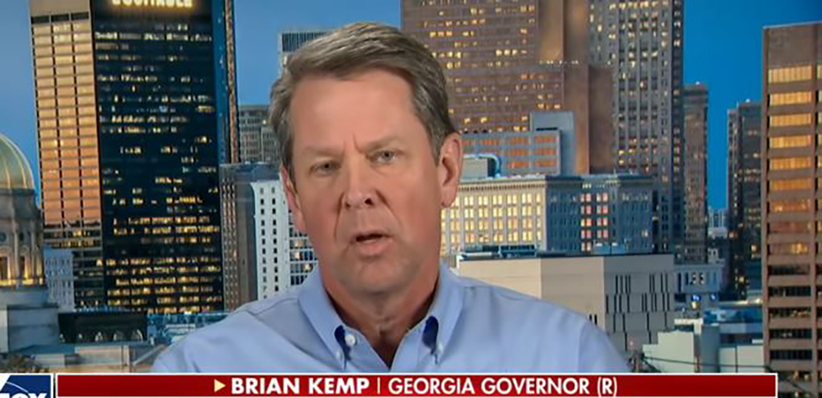 Georgia Gov. Brian Kemp says criticism won't stop him from reopening Georgia amid COVID-19