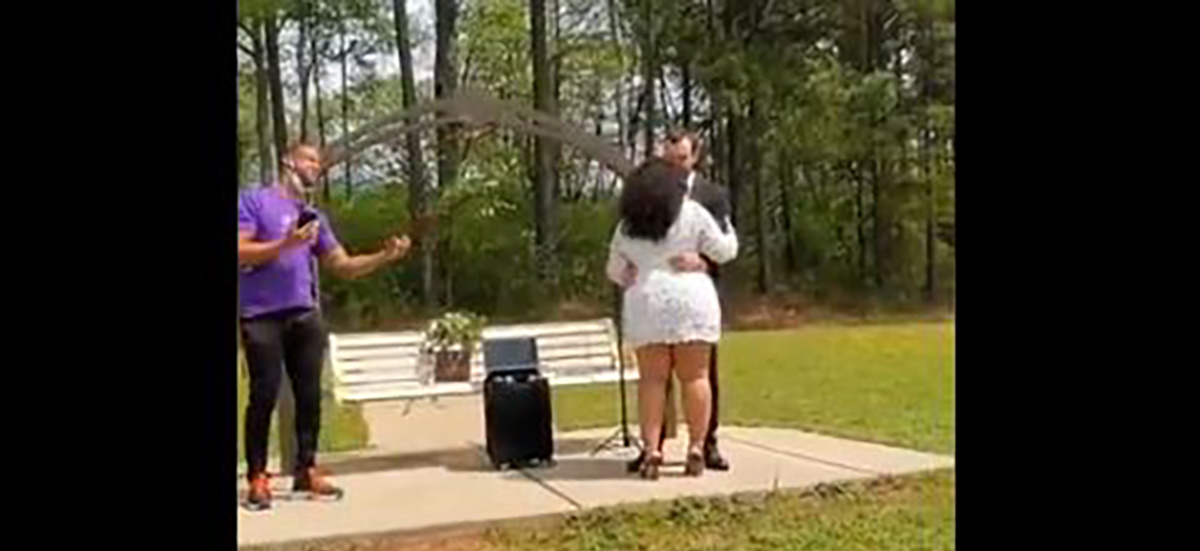 Watch R&B Artist Tony Terry Serenades Newlyweds In Atlanta Area Park