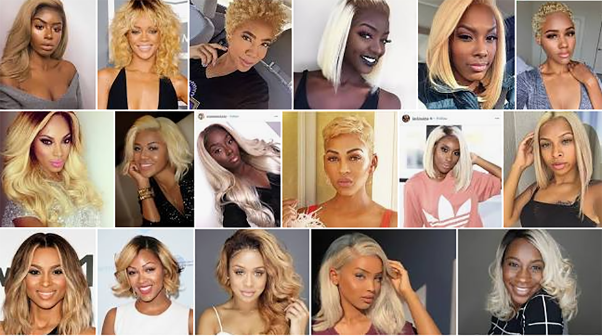 black women with blonde hair