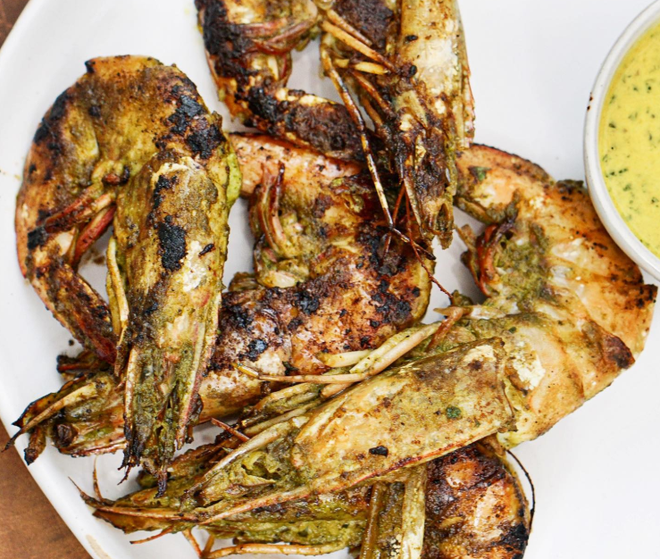 Delbar restaurant in Atlanta: Shrimp menu