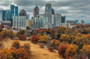 Piedmont Park in Atlanta is great for date night