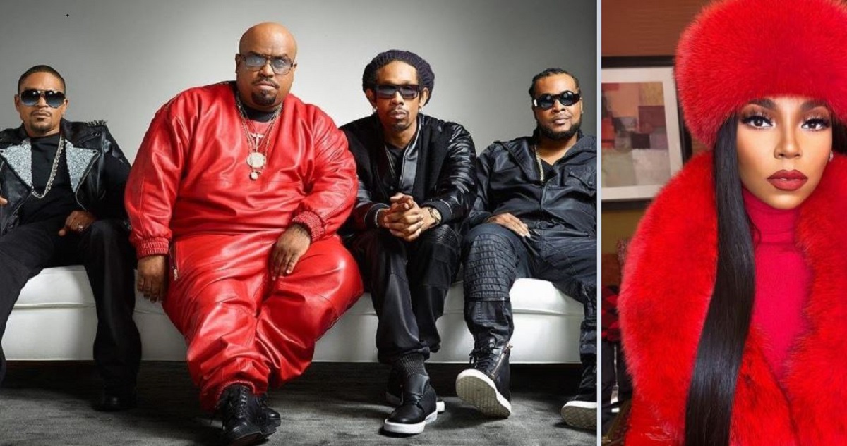 Ashanti and Goodie Mob at Peach Drop for New Year's Eve in Atlanta