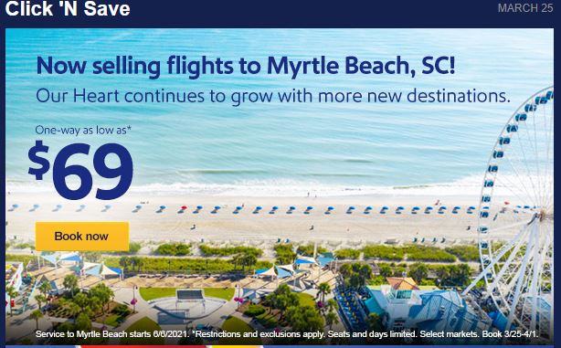 Southwest sale from Atlanta, Georgia