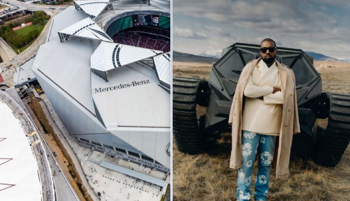 Kanye West listening party atMercedes Benz Stadium