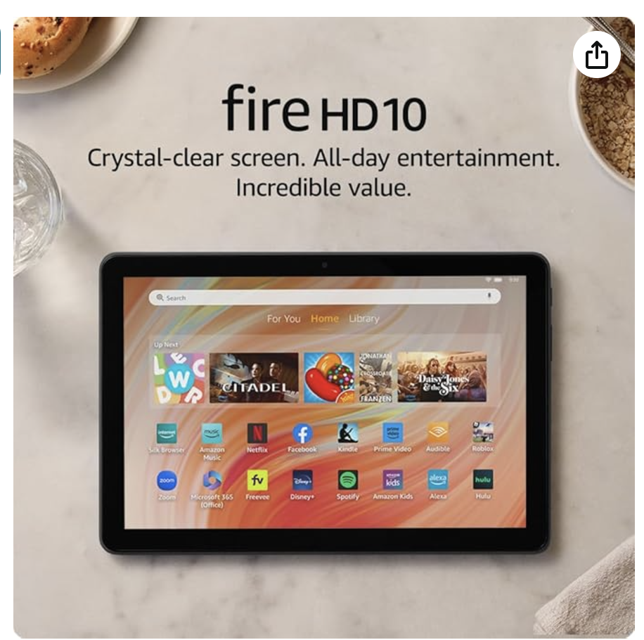 Fire HD 10" HD Display (newest model) 64 GB