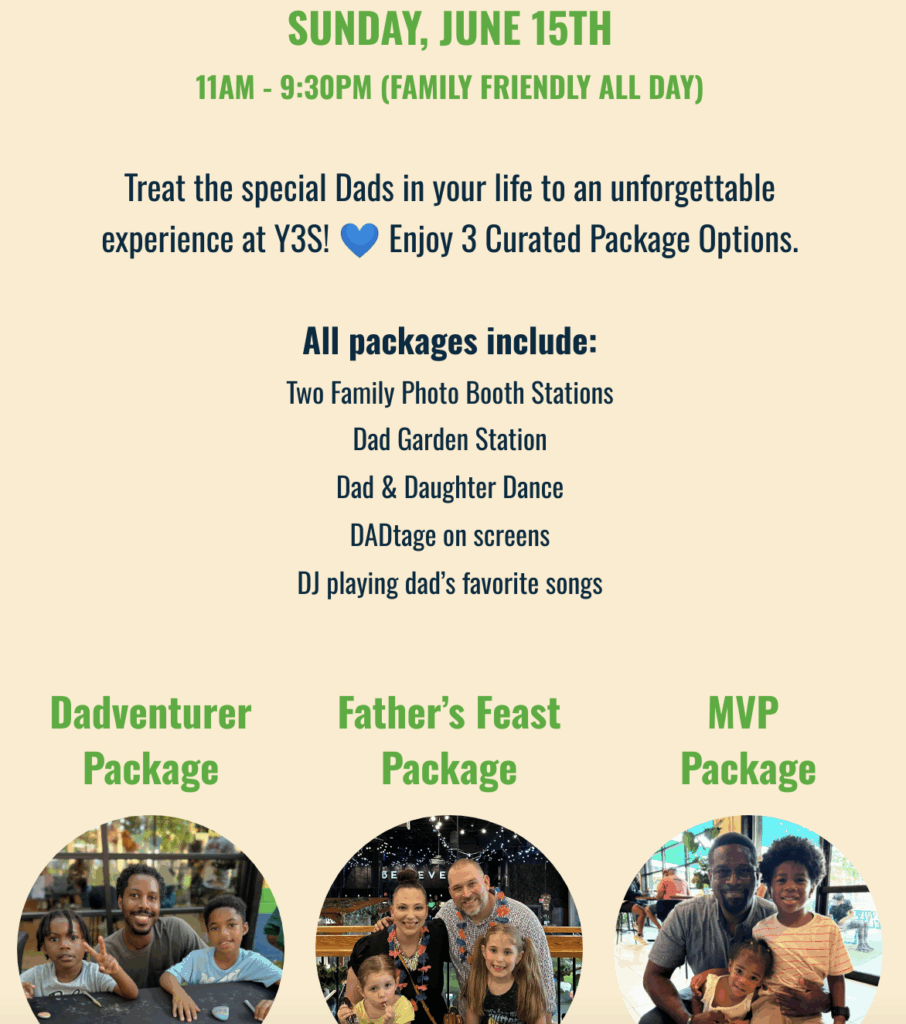 Your 3rd Spot (West Midtown) fathers day food special