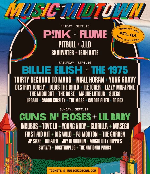 Music Midtown music acts 2023 lineup