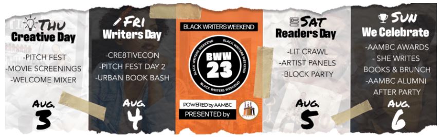 Black Writers Weekend Schedule