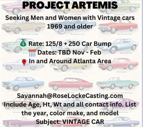 Project Artemis casting call in Atlanta