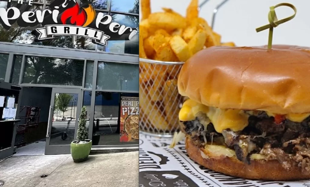 Peri Peri grill menu in downtown Atlanta.