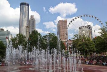 Centennial Olympic Park in downtown Atlanta