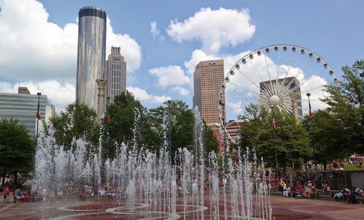 Centennial Olympic Park in downtown Atlanta