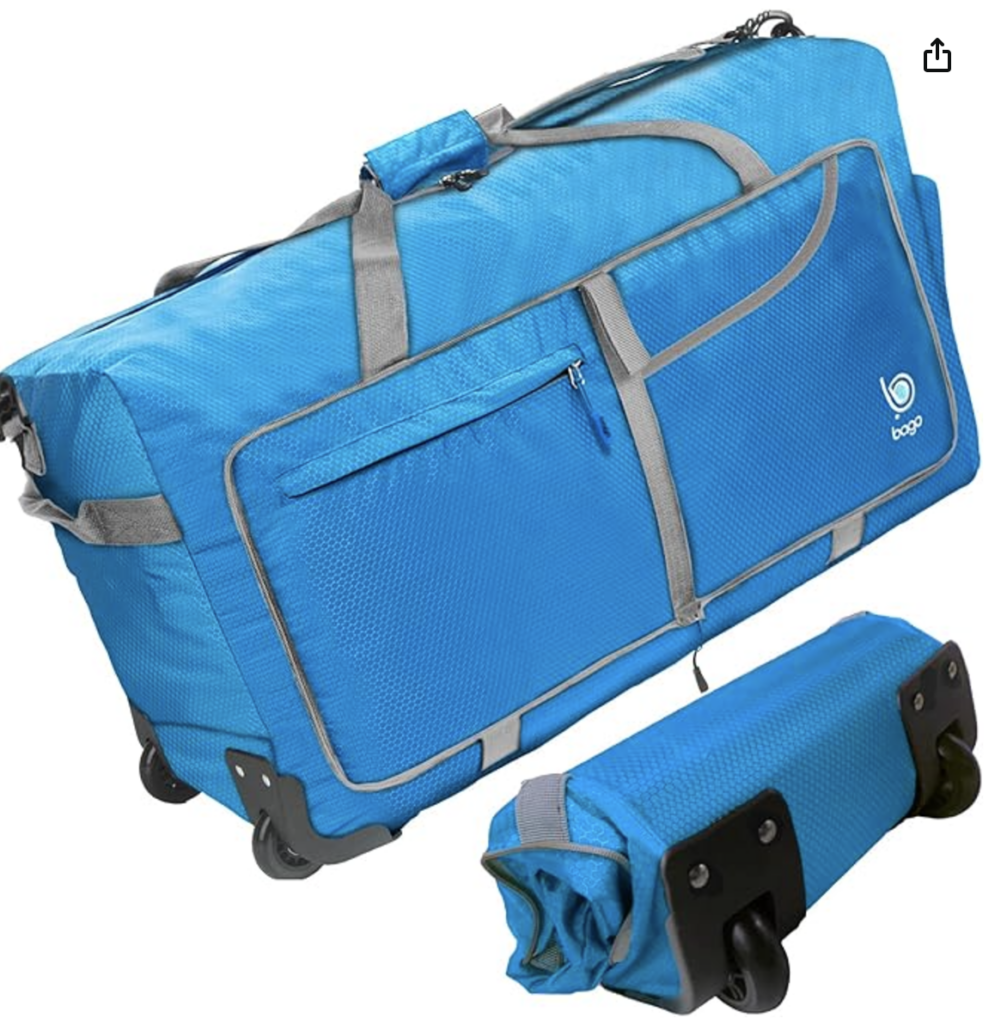 Rolling Duffle Bag with Wheels - 31" 120L Foldable Weekender Bag