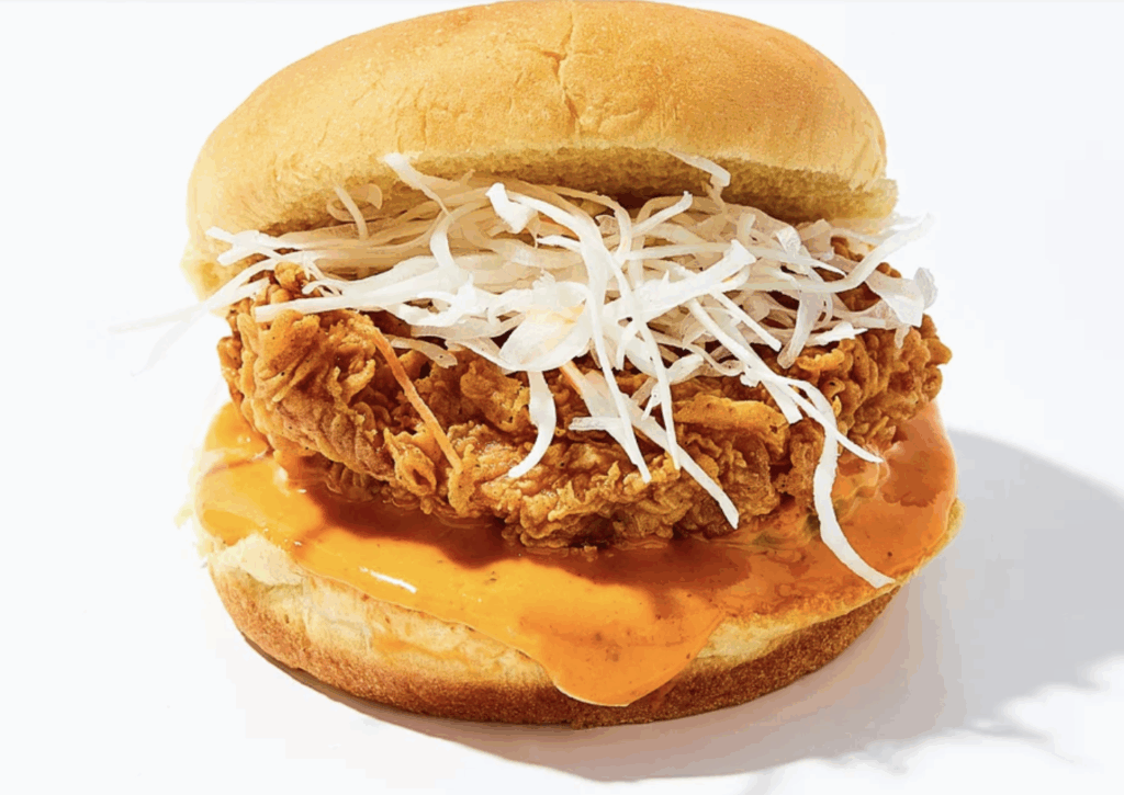 Pelicana Chicken has the best chicken sandwich in Atlanta.