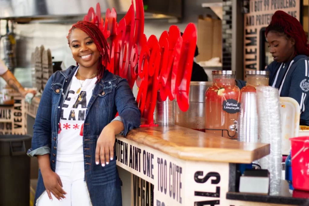 slutty vegan owner Pinky Cole Hayes