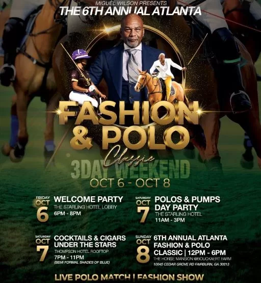 The Atlanta Fashion & Polo Classic spans over three days in October: