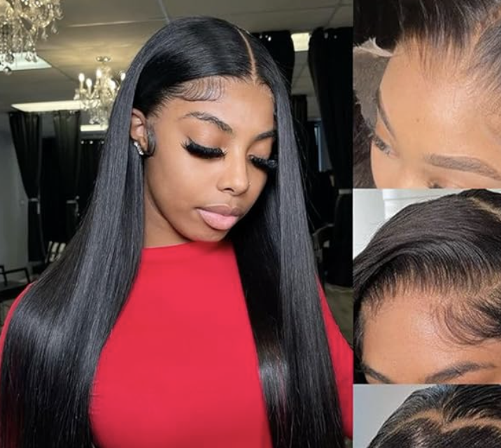 Straight Lace Front Pre-Plucked Human Hair Wig