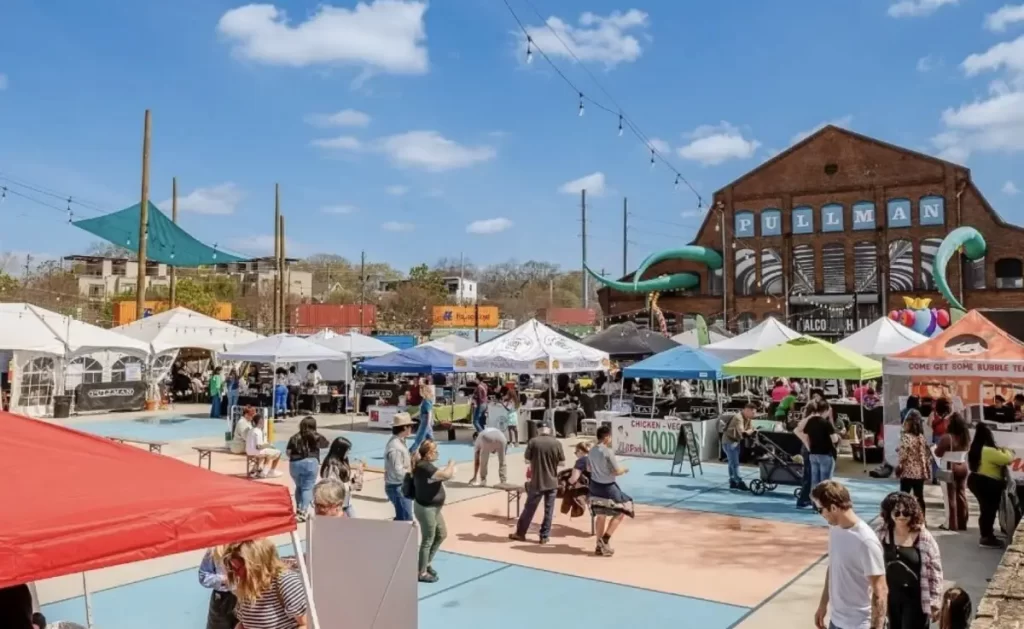 Pullman Yards chefs market in Atlanta.