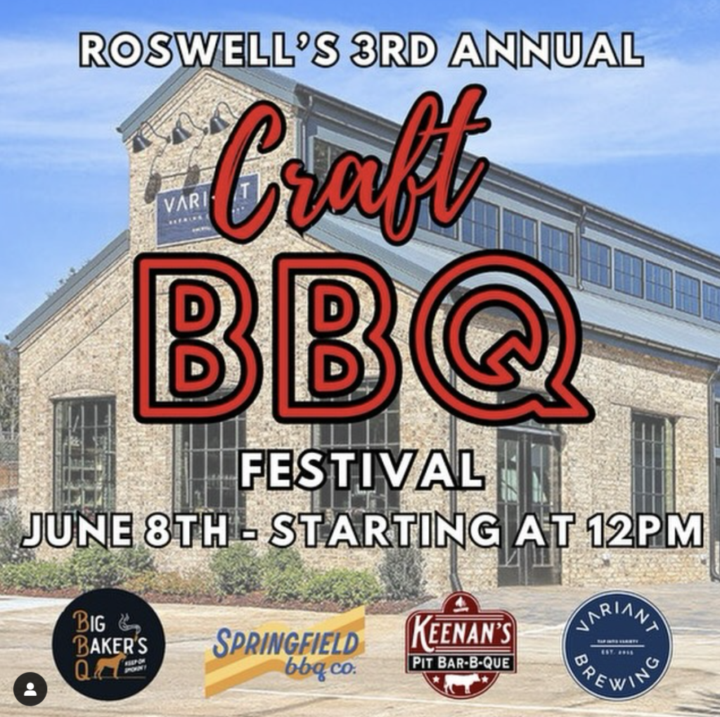 Craft BBQ Festival is happening in Roswell, Georgia.
