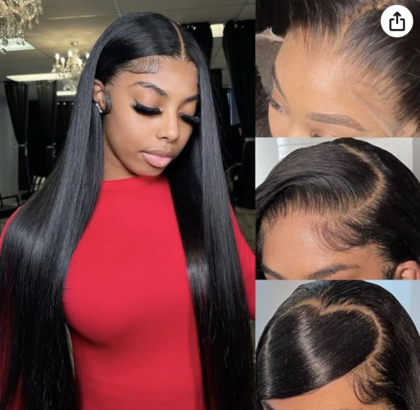 Straight Lace Front Pre-Plucked Human Hair Wig