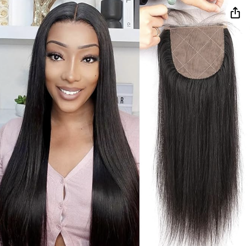 4x4 Silk Base Lace Closure with Baby Hair Pre Plucked Brazilian Virgin