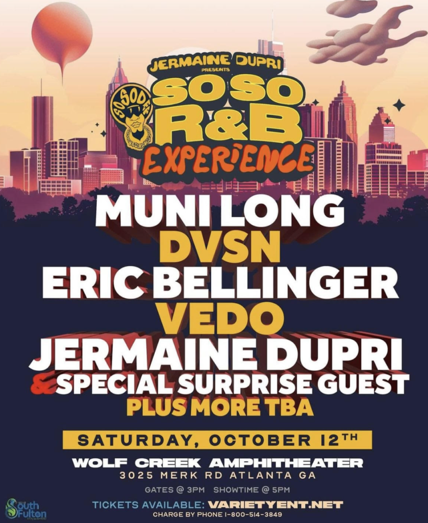 Jermaine Dupri, Muni Long, dvsn and more to perform at SoSo R&B Experience in Atlanta
