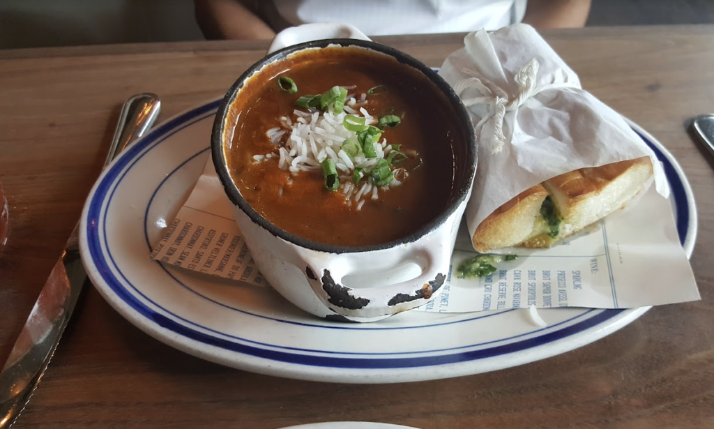 he Optimist food menu has the best gumbo in Atlanta.