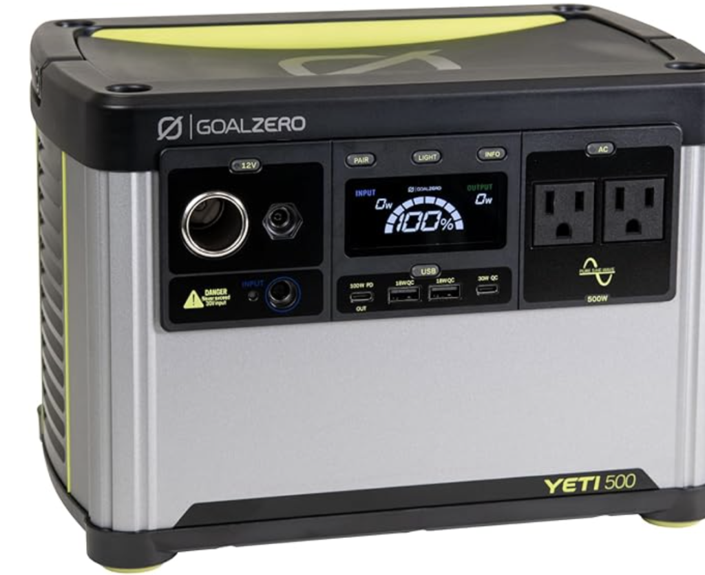 Goal Zero Yeti 500X portable generators