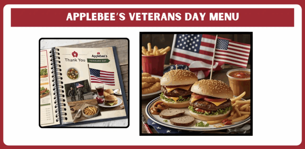 Applebee's Veterans Day menu