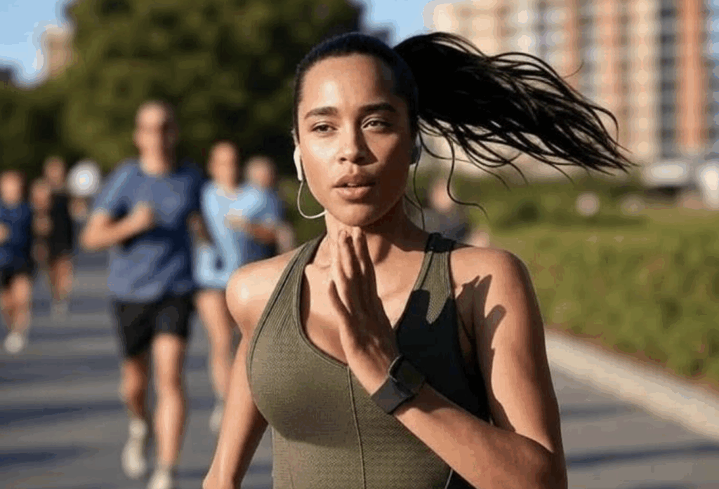 Running on the Atlanta Beltline.