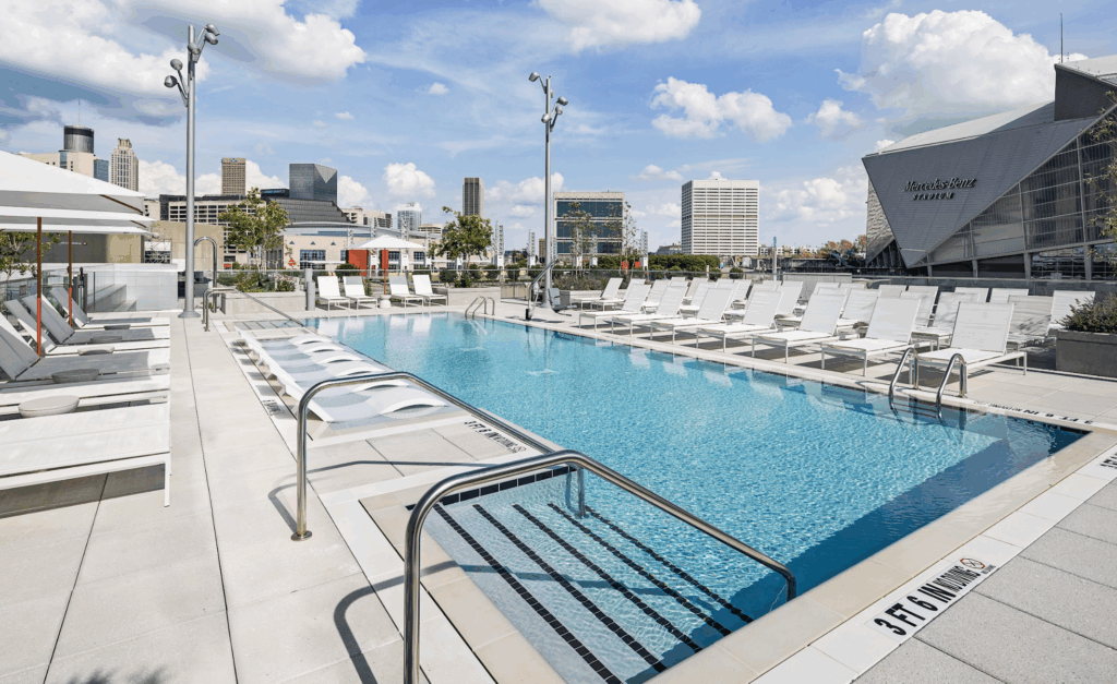 Pool at Insignia Hilton in Atlanta.