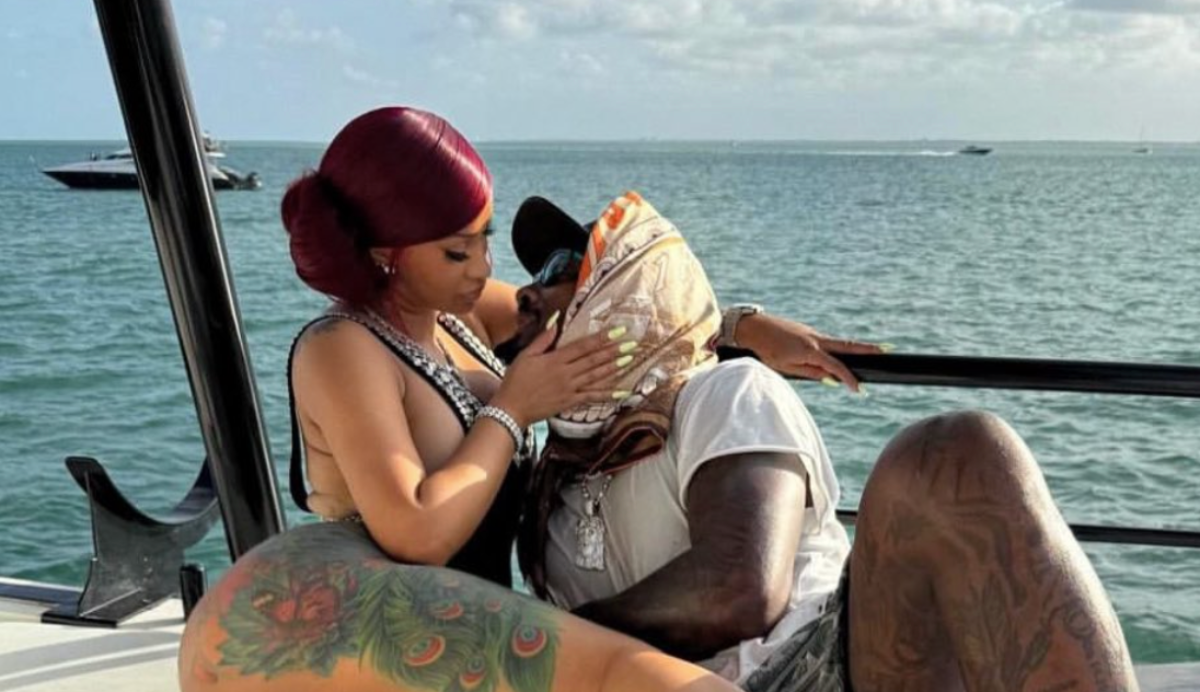 Cardi B and Stefon Diggs in Atlanta