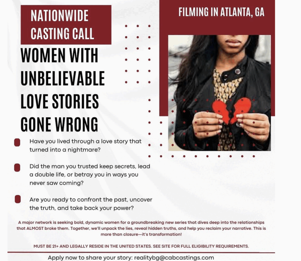 Now Casting: Untitled Love Gone Wrong Series