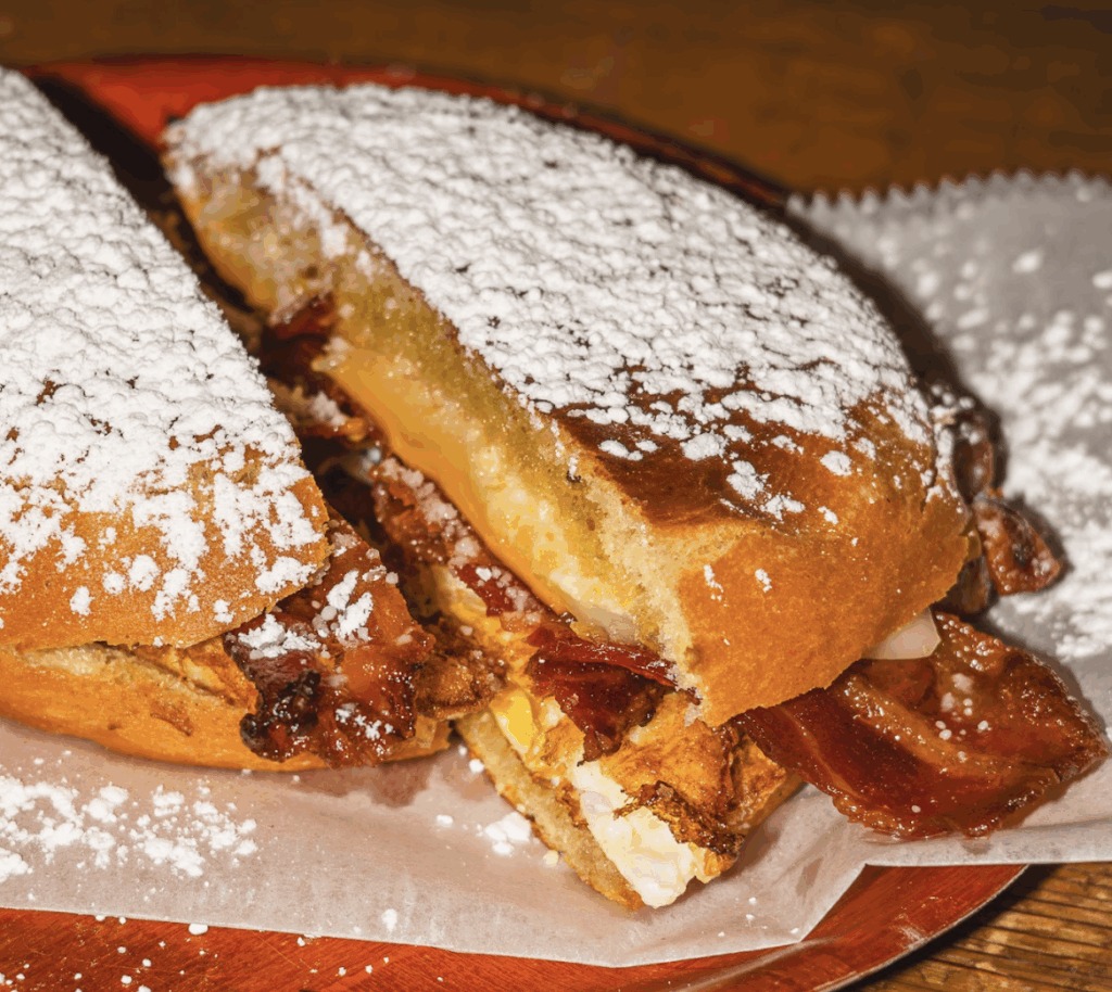 Mallorca Sandwich from El Super Pan's breakfast menu.