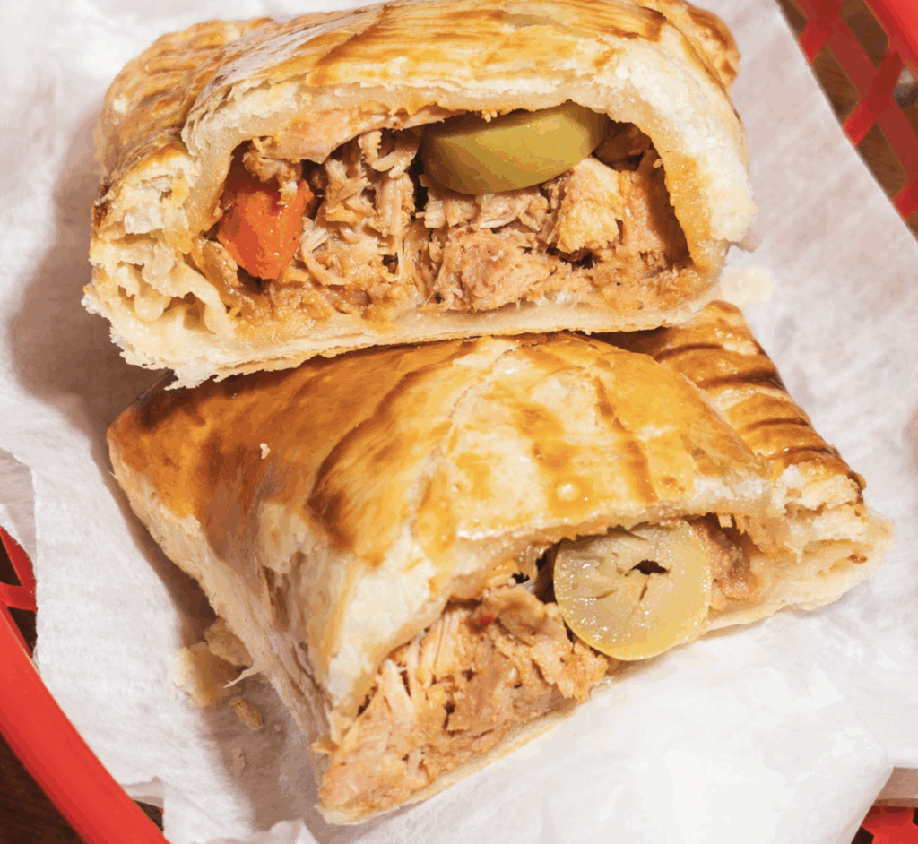 Pastelitos (Guava & Cheese or Seasonal Savory) from El Super Pans breakfast menu.